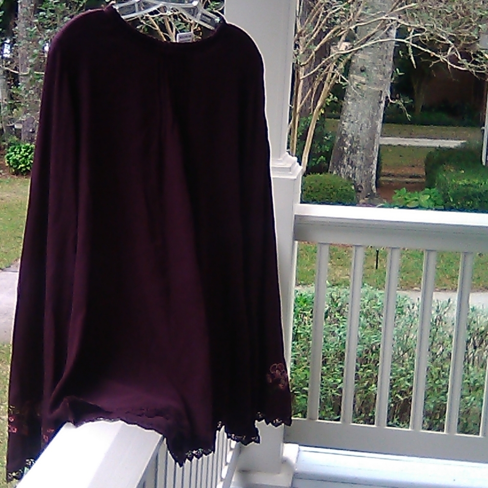 Eggplant colored blouse
